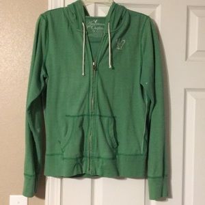 Kelley green zip hoodie